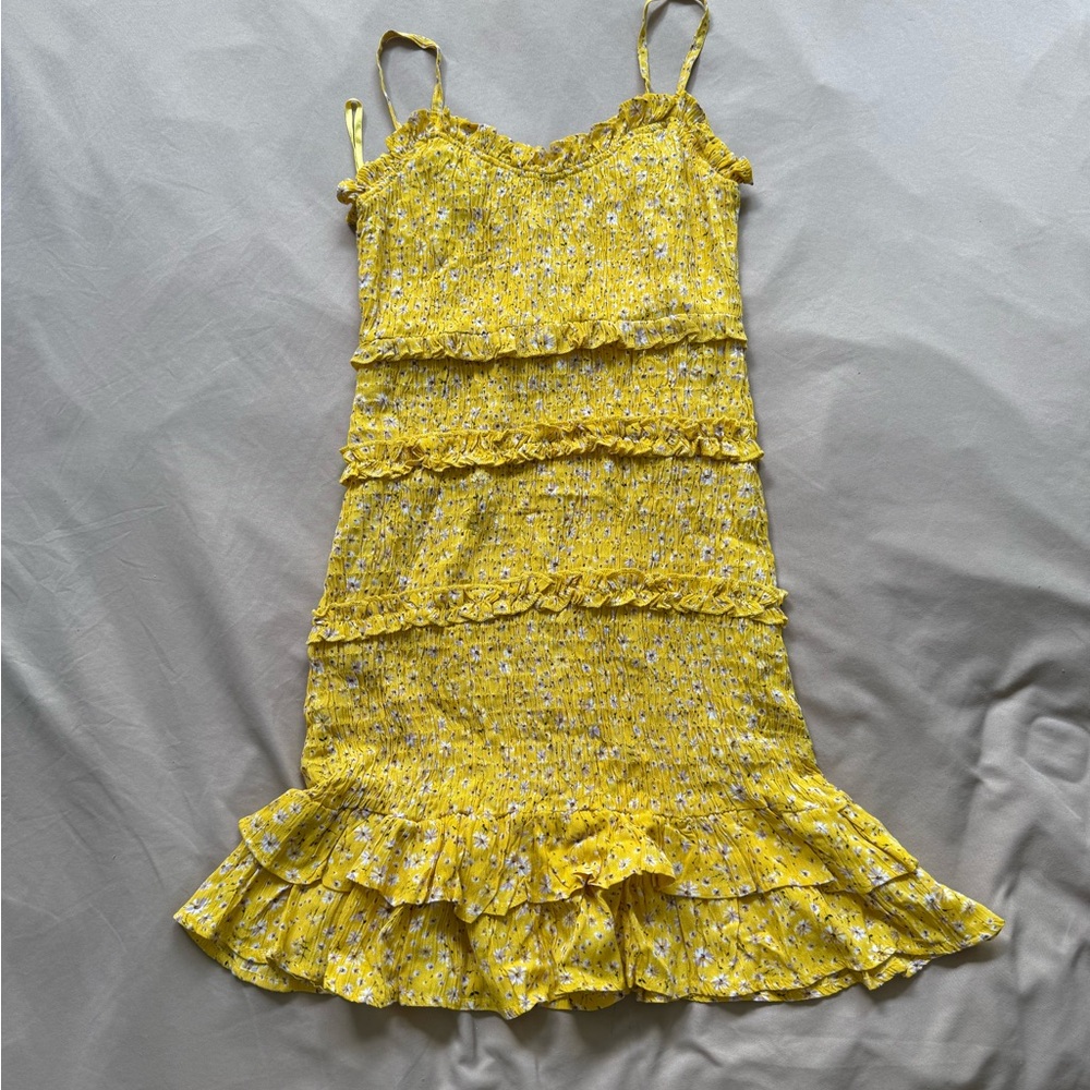 Sim & Sam Yellow Floral Top XS